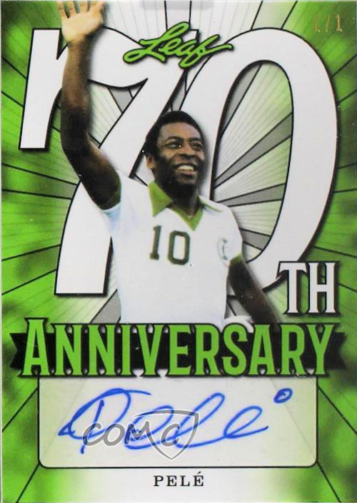 Football Cartophilic Info Exchange Leaf Trading Cards 2018 Leaf 70th