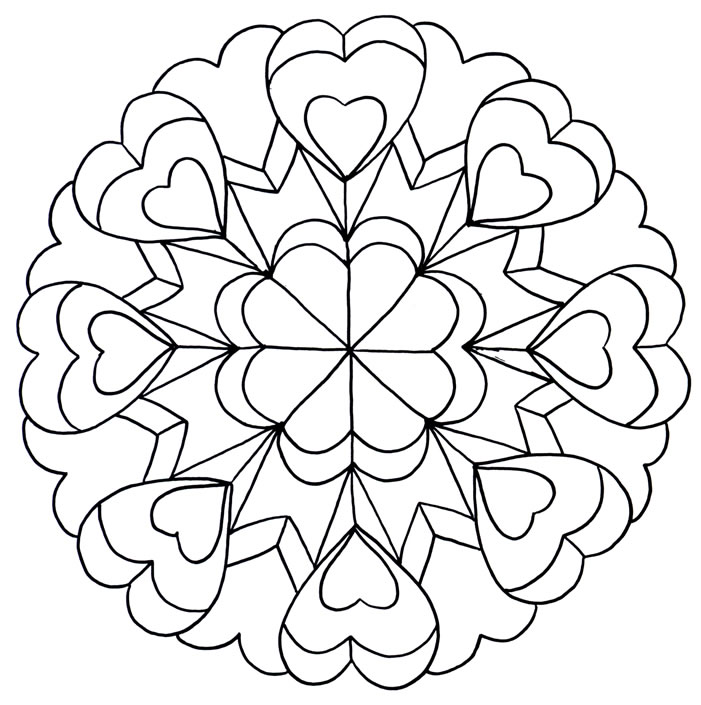 Coloring Pages For Kids Free Images Free Mandala Art Coloring Pages To Print For Adults And Kids