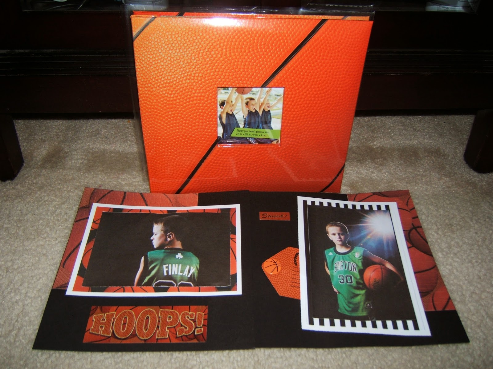 Made Just For You Scrapbooks Basketball Scrapbook Album 8 by 8