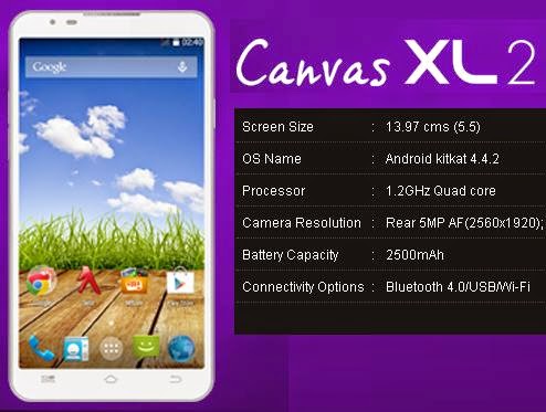 Micromax Canvas XL2 A109 price India image