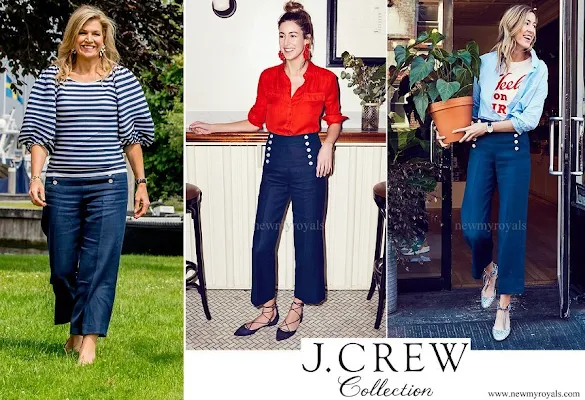 Queen Maxima wore J.Crew Sailor Pant