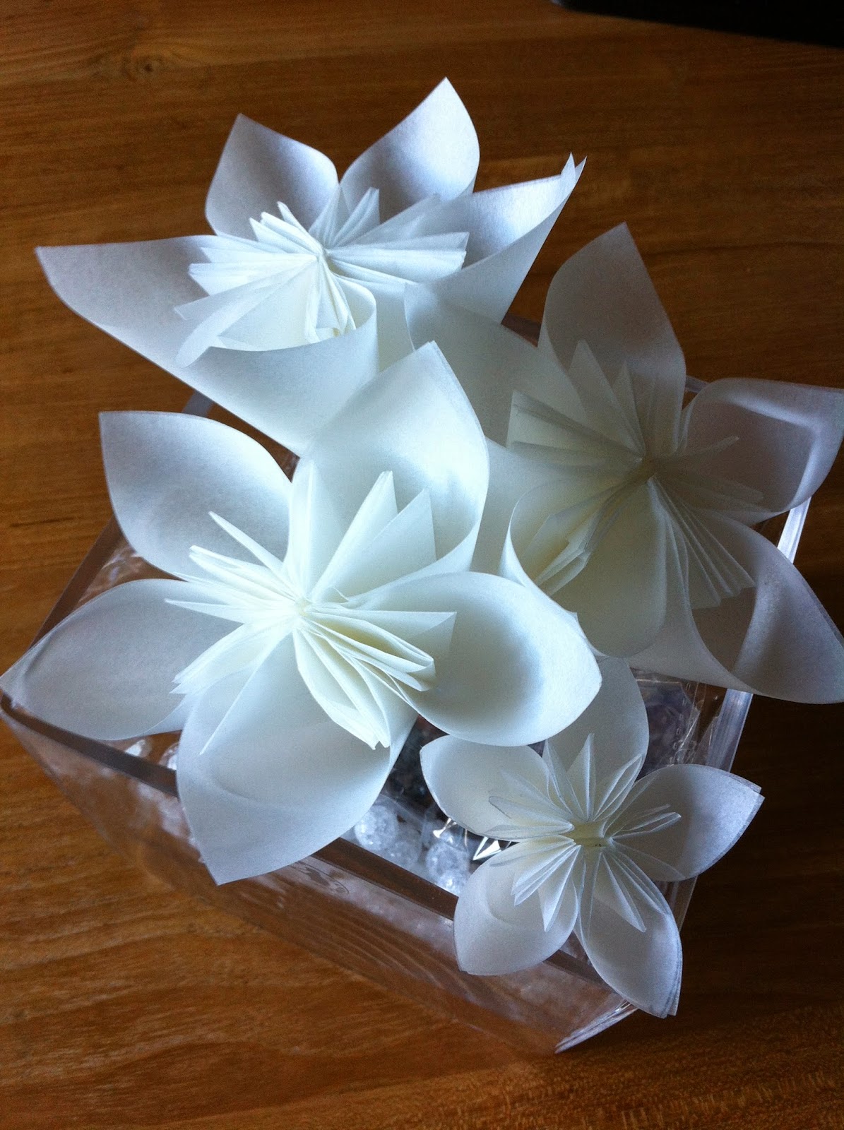 Mariposas de Origami: En primavera flores