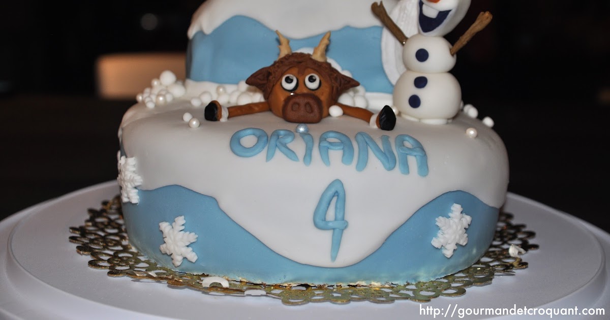 Gourmand Et Croquant Gateau D Anniversaire La Reine Des Neiges