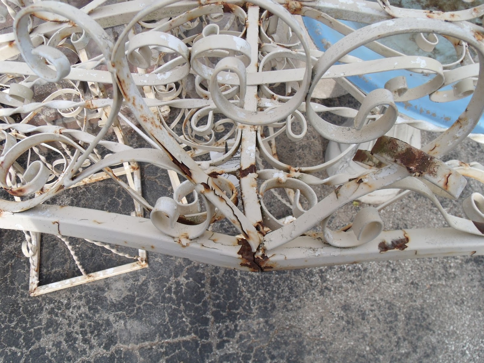 Gear Acres at Top of the Hill Vintage Wrought Iron Arbor