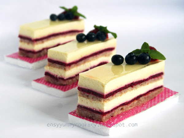 Raspberry Rose Vanilla Bavarian Cream Cake