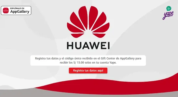 YAPE DISPONIBLE HUAWEI APPGALLERY