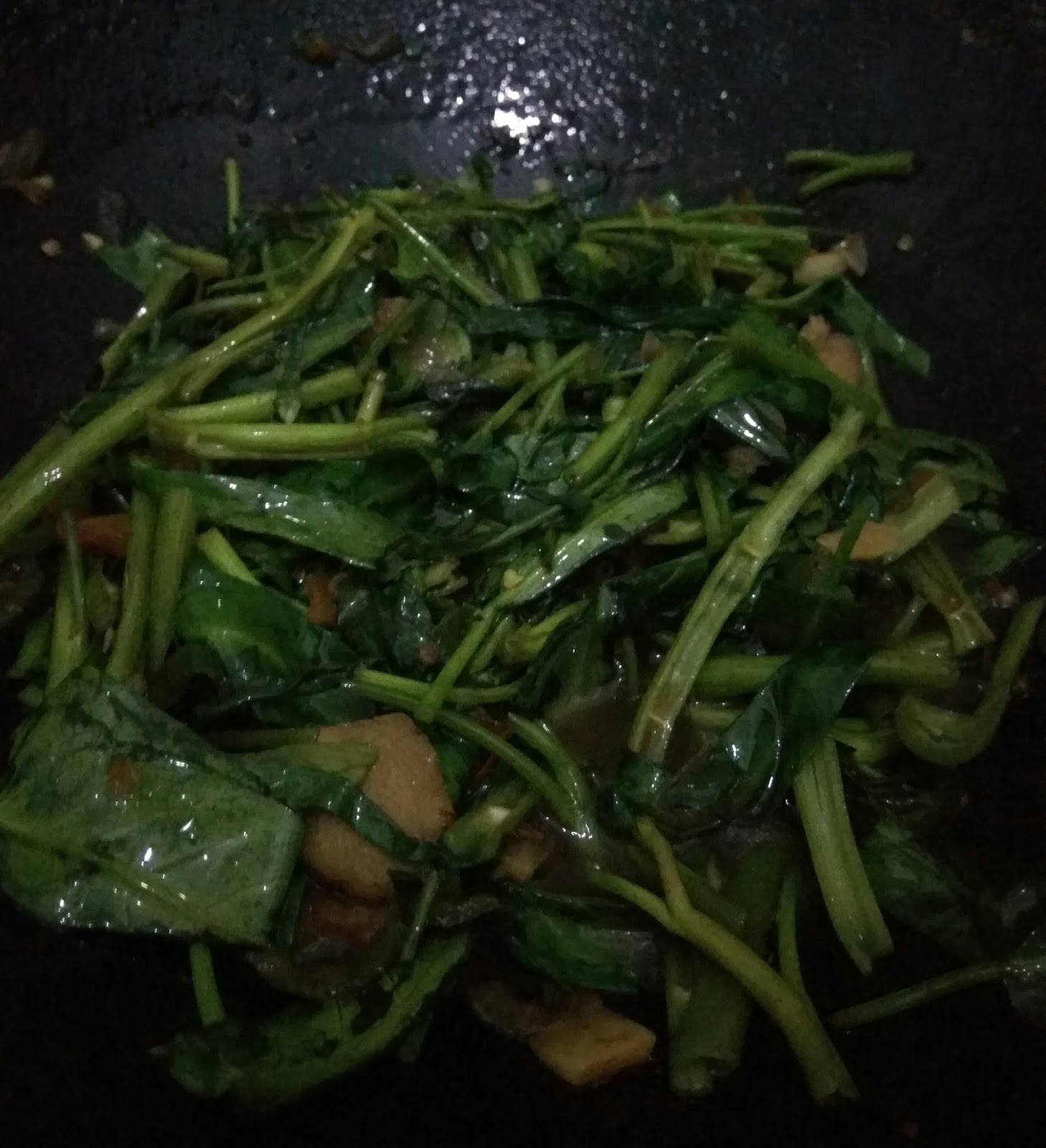 How To Make StirFried Water Spinach (Tumis Kangkung) NOBODY'S PERFECT