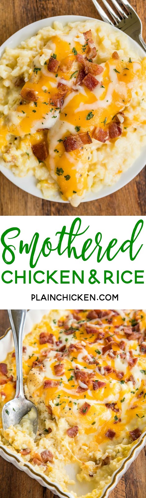 Smothered Chicken and Rice | Plain Chicken®
