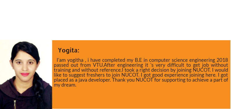 Yogita got placed as Software Developer