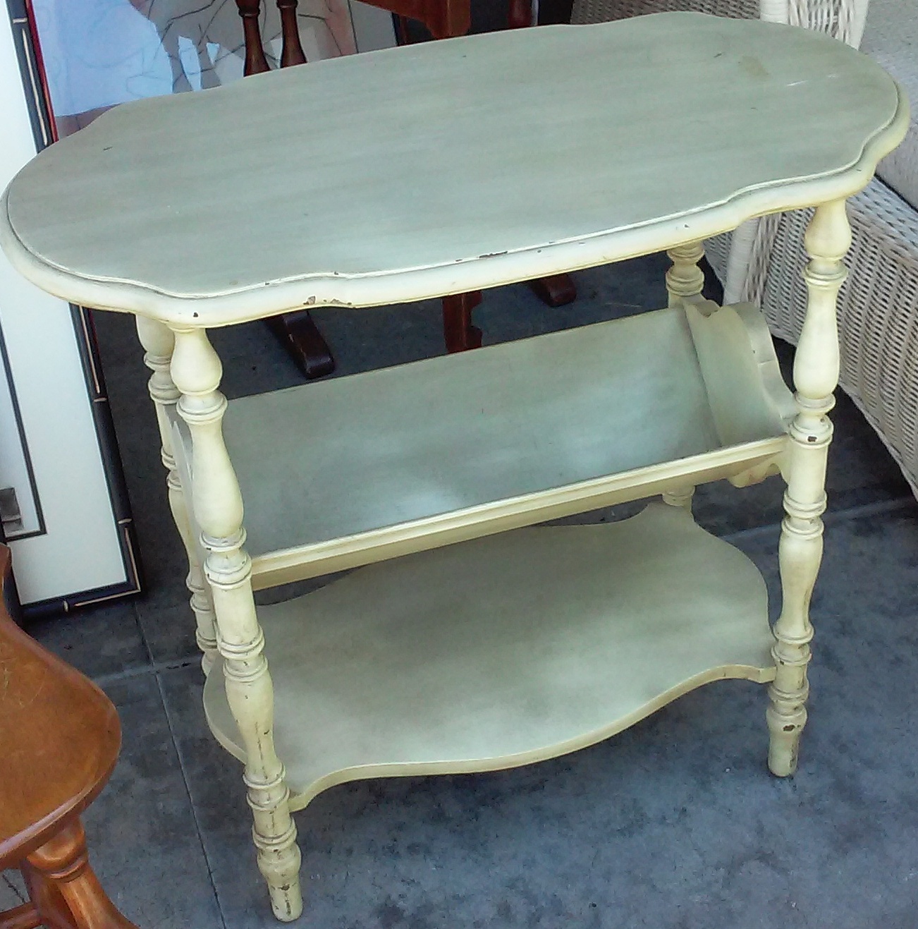 UHURU FURNITURE & COLLECTIBLES SOLD Shabby Chic End Table with