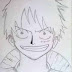 Gambar Luffy Dari Pensil