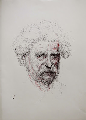 "Mark Twain","Tom Sawyer","escritor","dibujo","Nacho","ilustración","proyecto"