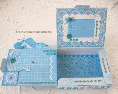 Caixa decorada scrapbook