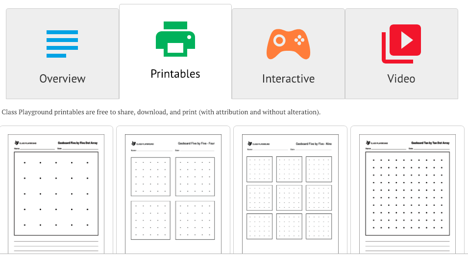 Virtual Manipulatives by Toy Theater