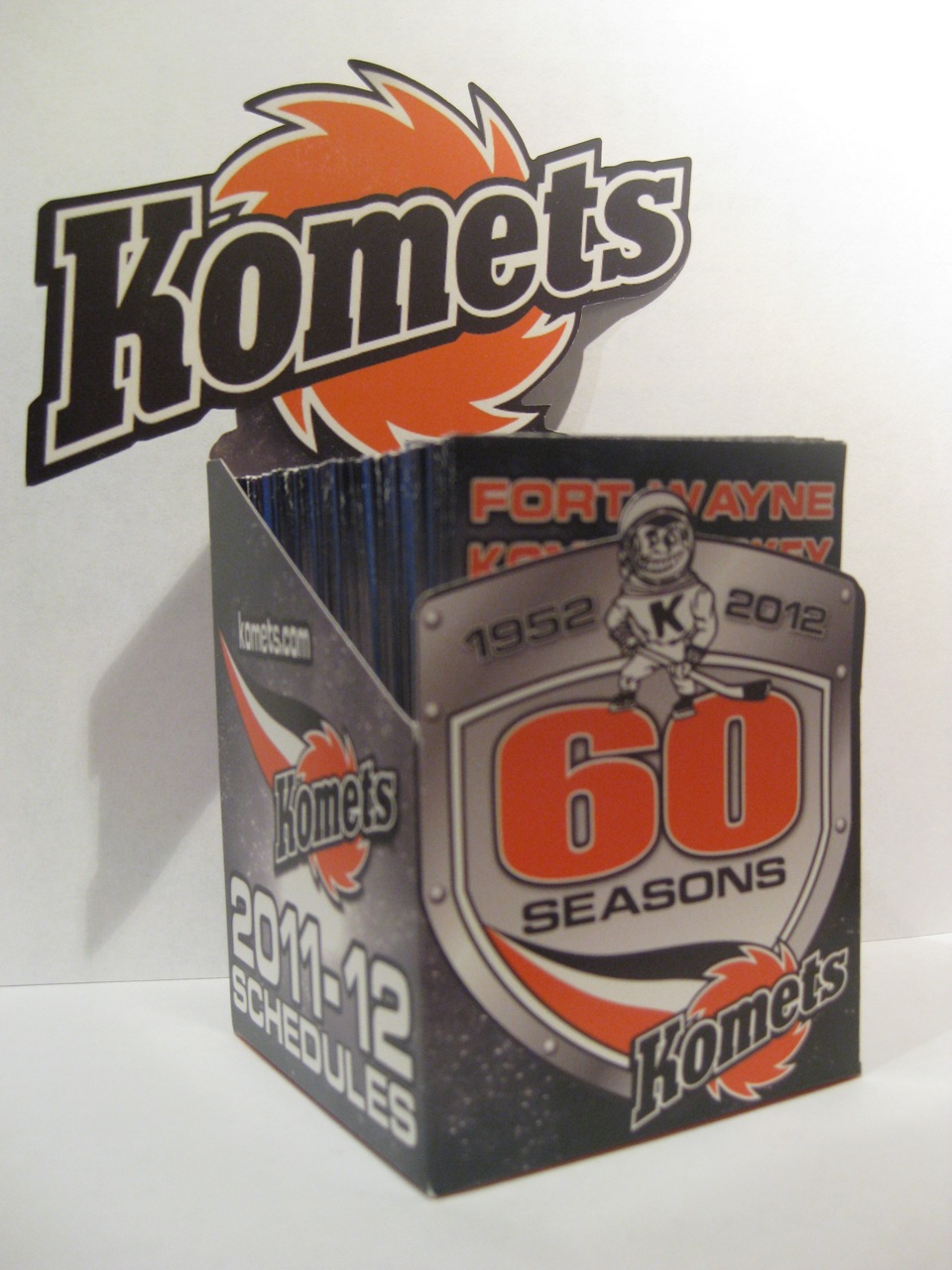 Ronn s Minor League Hockey Mania Ft Wayne Komets Pocket Schedule Holders ronn-s-minor-league-hockey-mania-ft-wayne-komets-pocket-schedule-holders