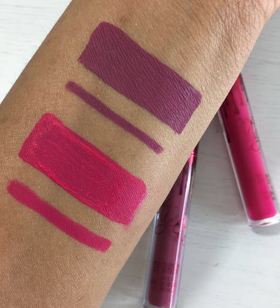 Kylie Cosmetics on Instagram: “@spottedstyleblog valentine mini swatches  💋” | Kylie cosmetics, Kylie makeup, Kylie lip kit