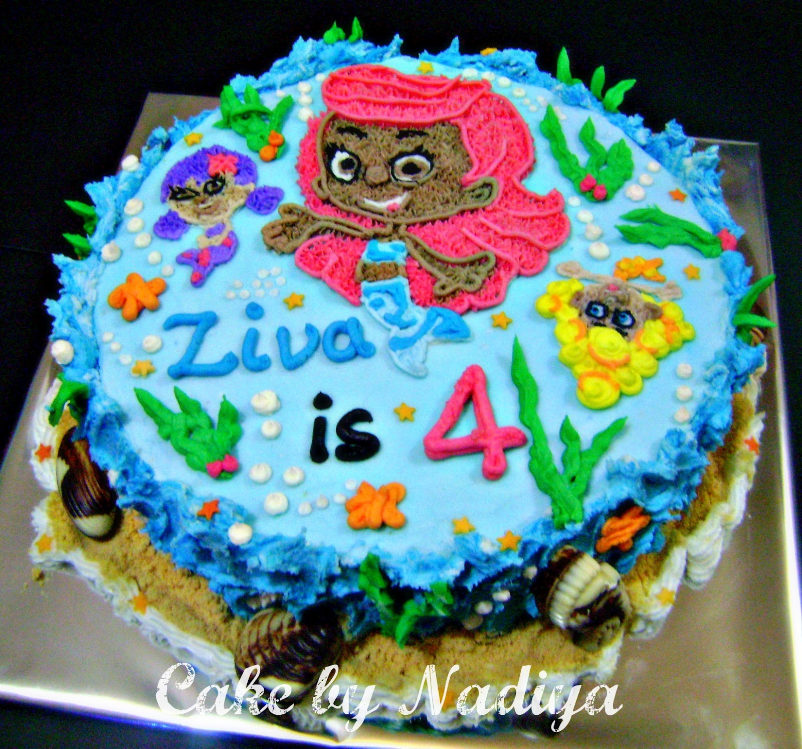 Nadiya's Tastes Of Maldives Bubble Guppies Butter Cake with Butter
