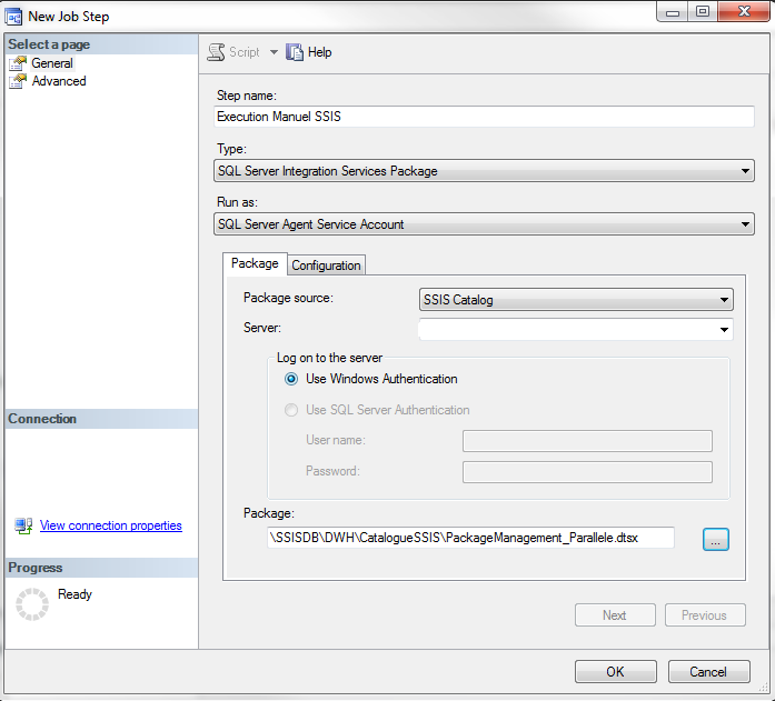 Catalogue SSIS Exécution en parallèle