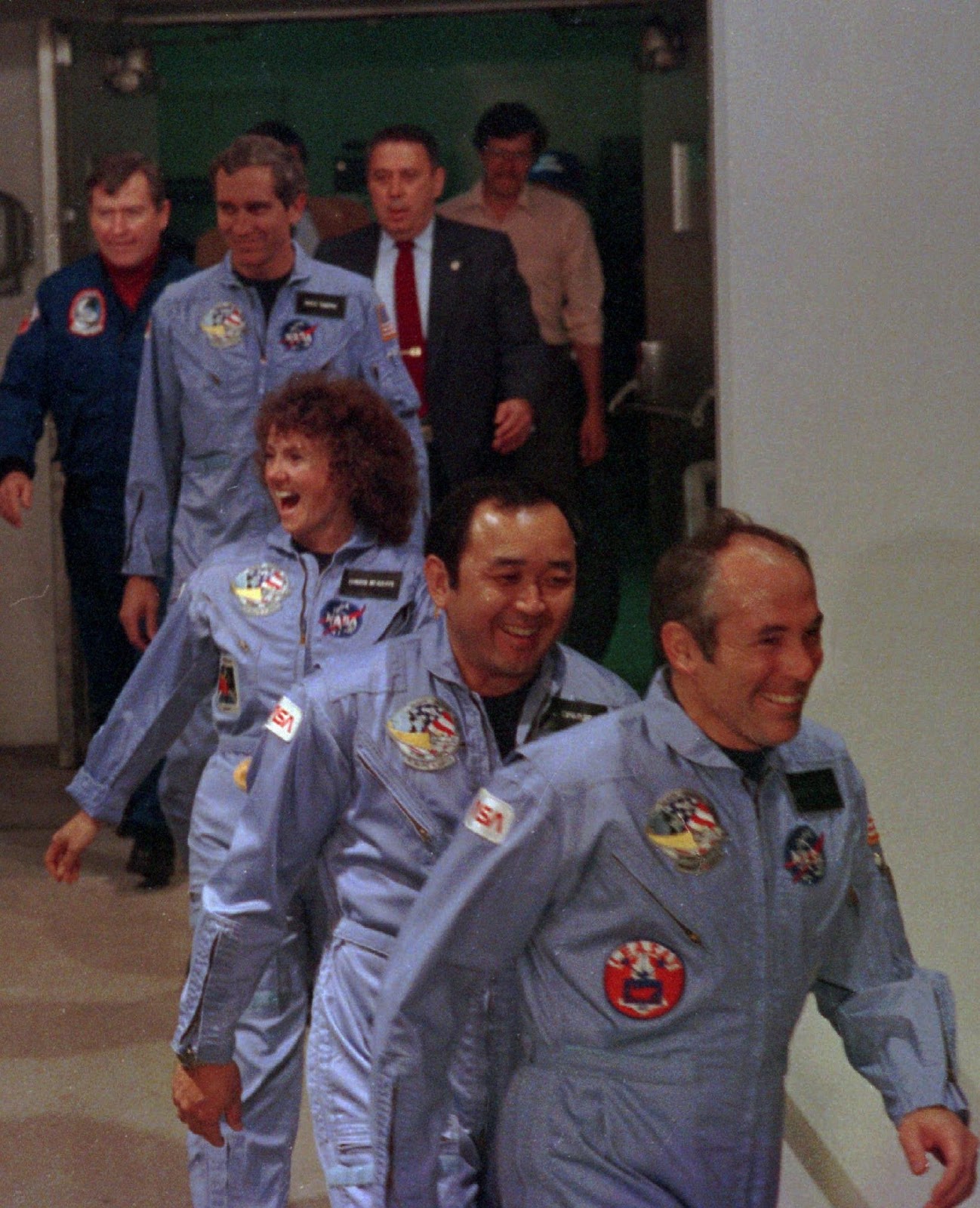 The Last Known Photo of the Space Shuttle Challenger Crew Boarding the Space Shuttle ...