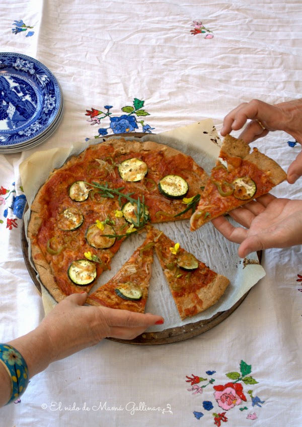 pizza de centeno