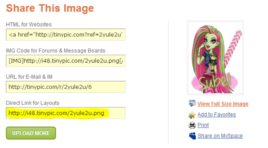 Monster High Blog Designs