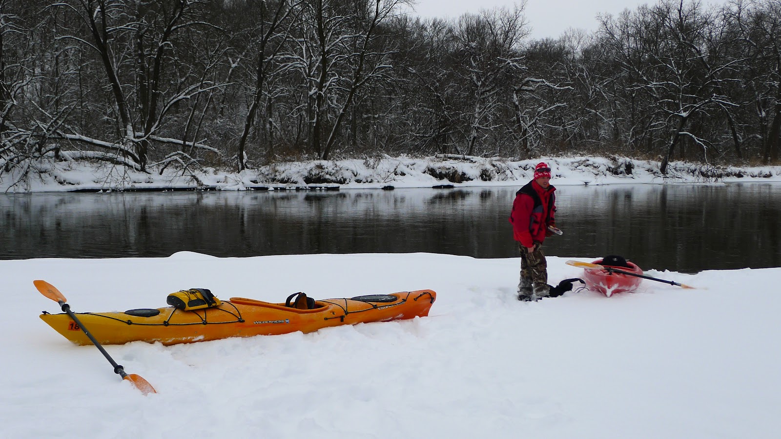 " FULL ON " Winter Kayaking