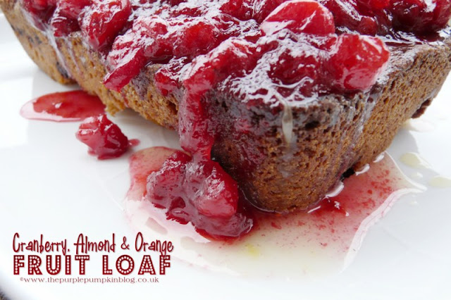 Cranberry, Almond & Orange Fruit Loaf | The Purple Pumpkin Blog