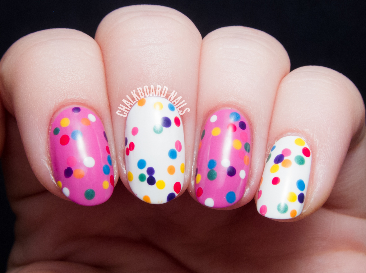 This One's For My Mom: Circus Animal Cookie Nail Art | Chalkboard Nails ...