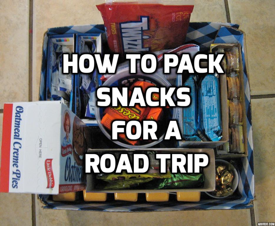 The Silly Mom How to Pack Snacks for a Road Trip