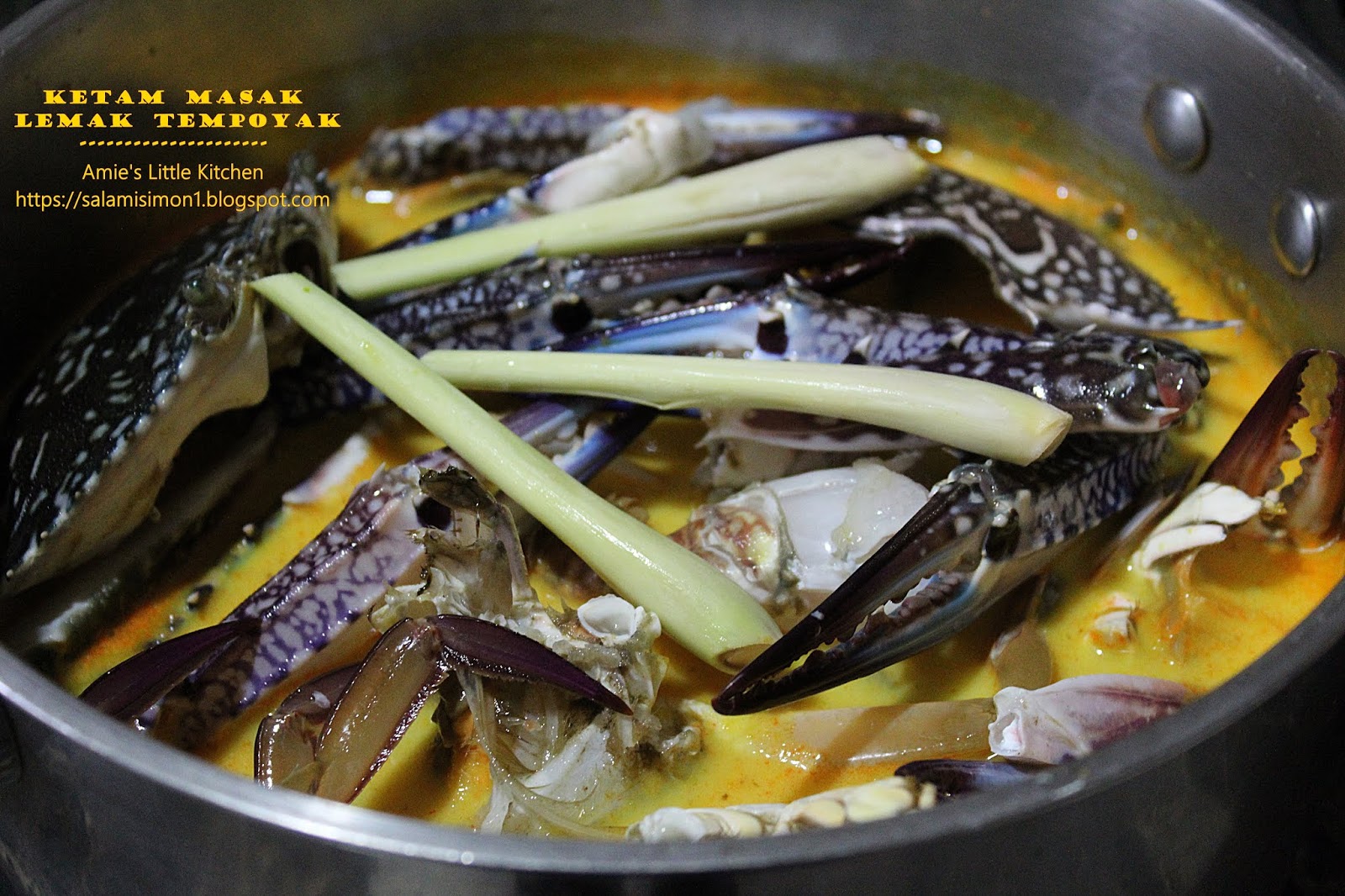Ketam Masak Lemak Tempoyak Amie's Little Kitchen