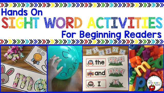 The Resourceful Apple: Hands On Sight Word Practice For Beginning Readers