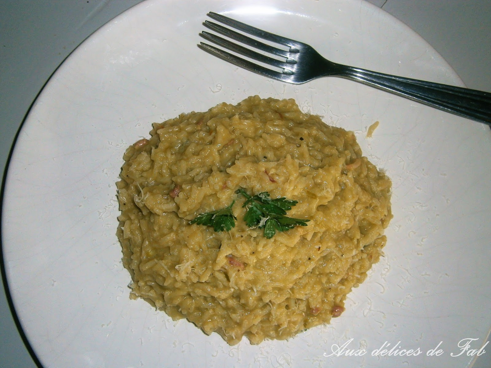 Aux délices de Fab Risotto au bouillon d'artichaut