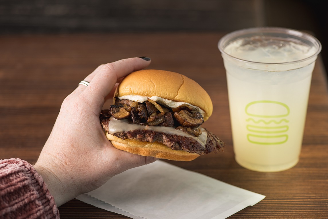 Shake Shack’s newest limited offering The Mushroom Swiss Burger