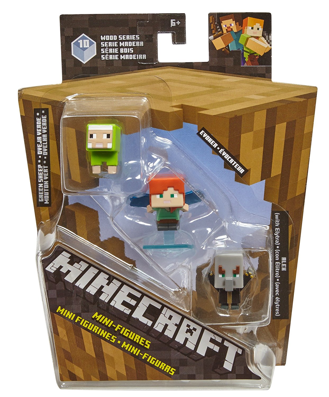 NEW Minecraft Mini-Figures Wood Series 10 Set of 4 Blind Boxes #921
