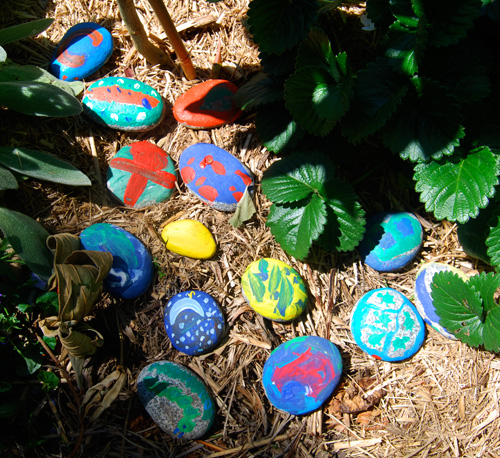 At home with Ali: Garden hiding stones