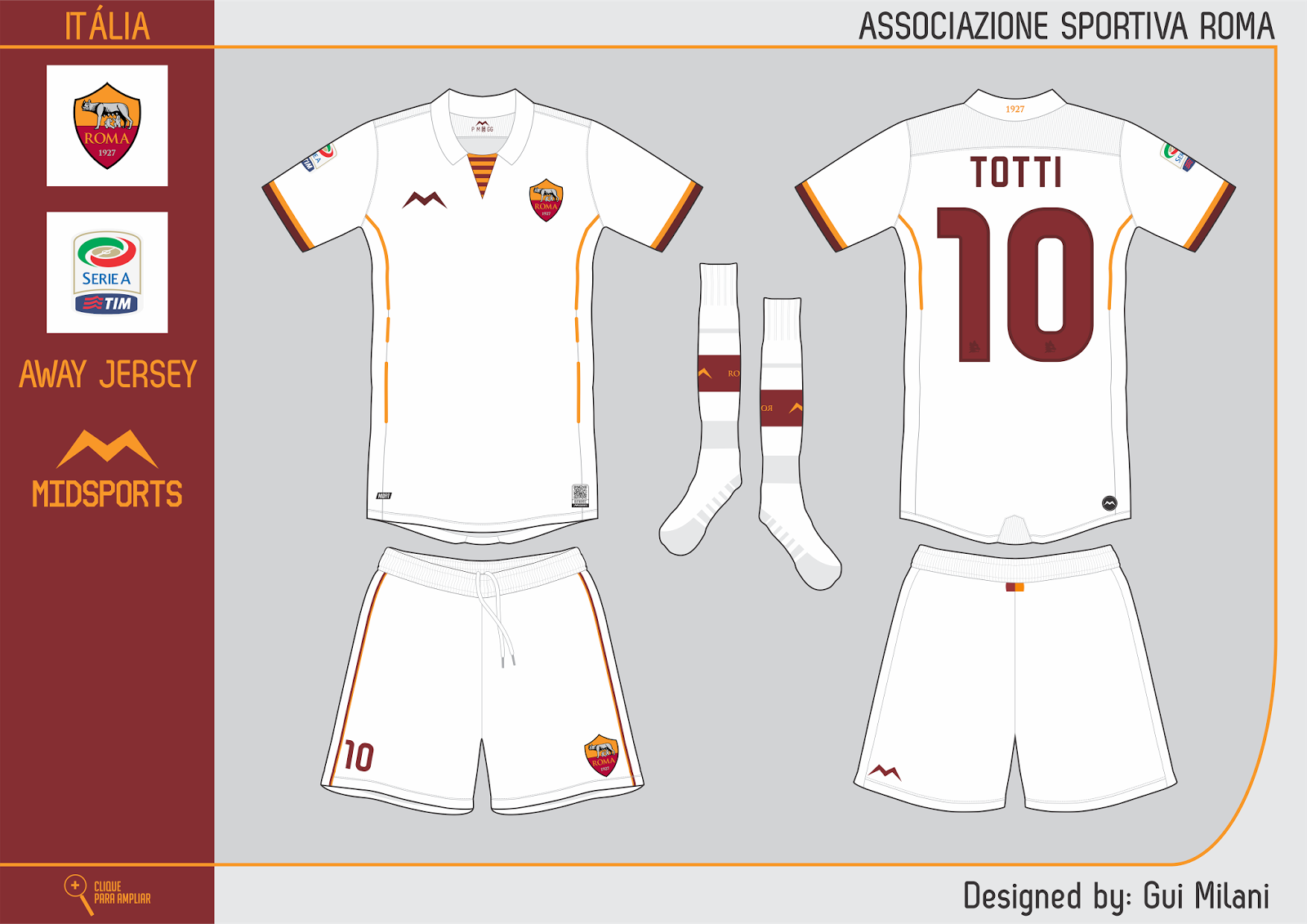 Midsports Design by Gui Milani: AS Roma