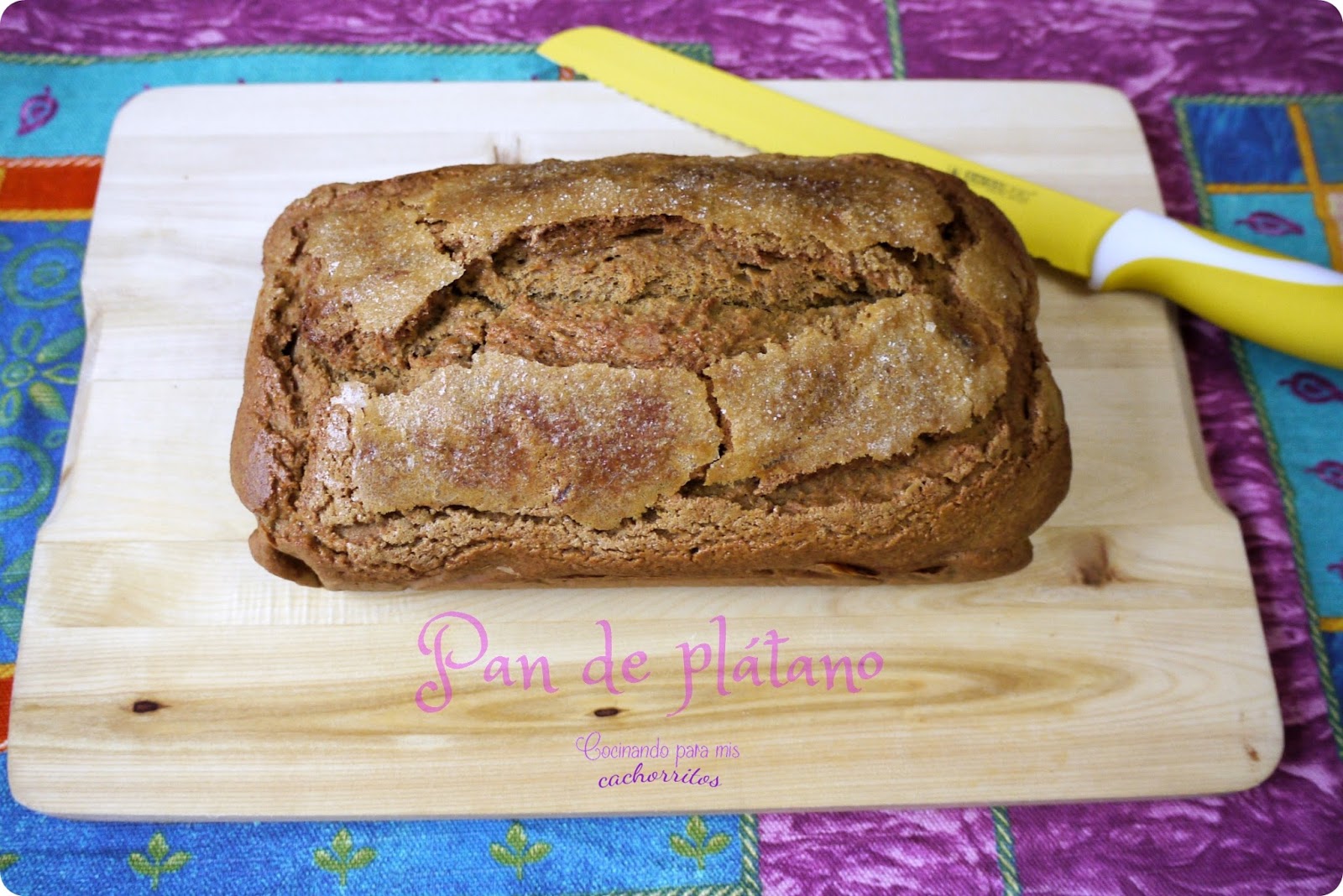 Pan de plátano {bollería casera sin grasas} Receta sin lactosa.