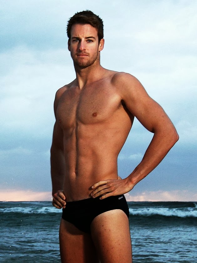 Male Athletes World Swimmng Australian Elite Swimmer James Magnussen 1 Posing