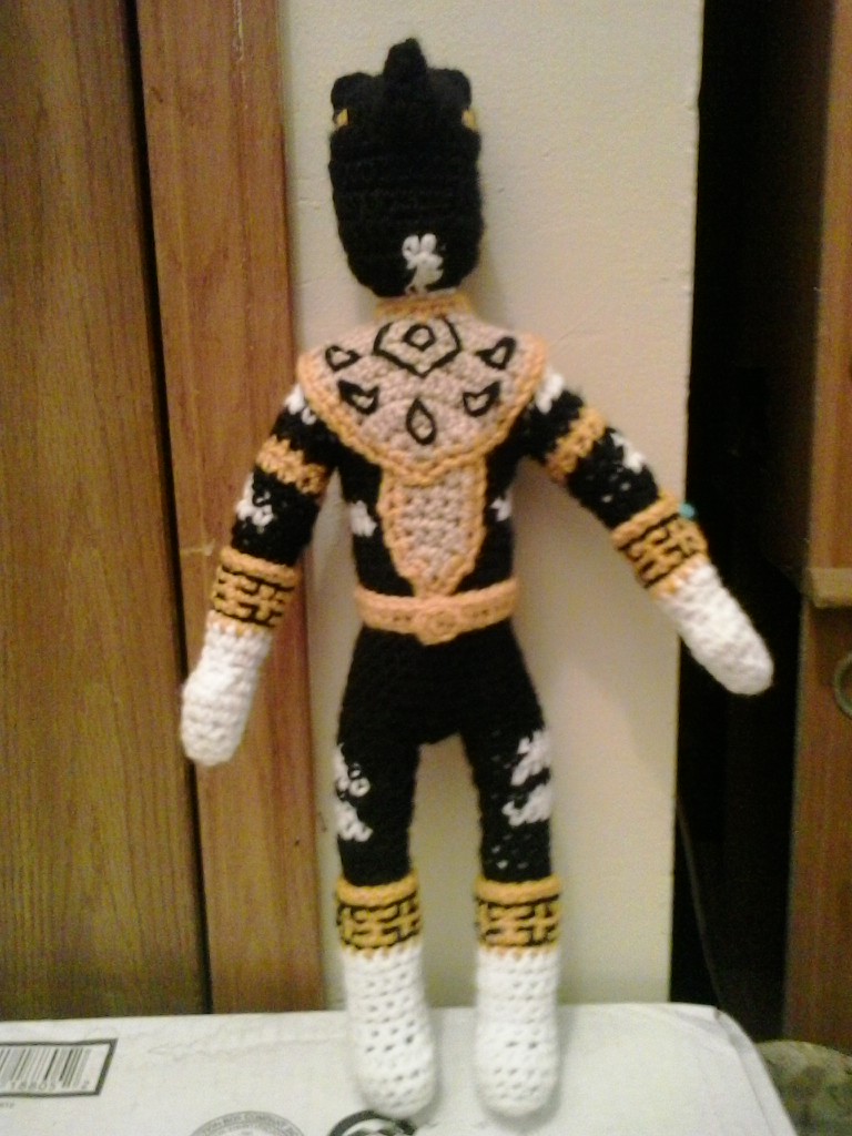 Crochet Fanatic BLACK POWER RANGER