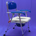 Foldable Commode Chair with soft seat