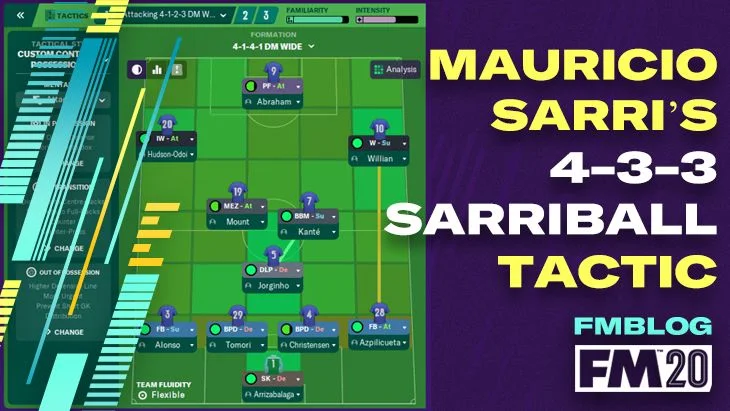 FM20 - Mauricio Sarri’s 4-3-3 Sarriball Tactic