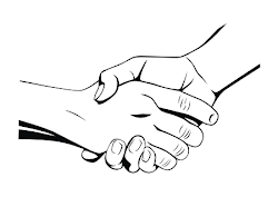 handshake vector idul fitri priest shaking hands drawing hand peace shake draw beamish mrs pope clipart simple clip library someone