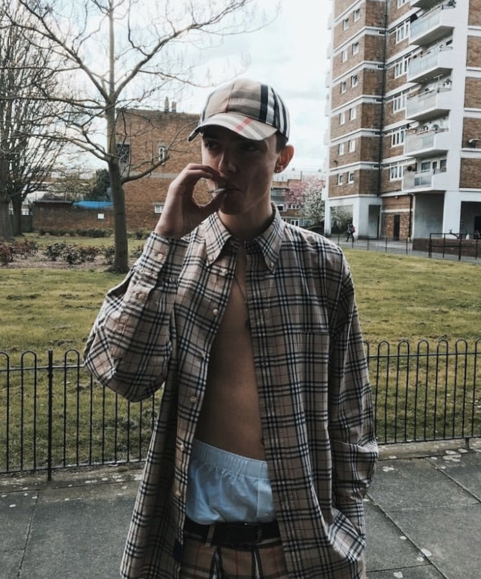 burberry hat chav