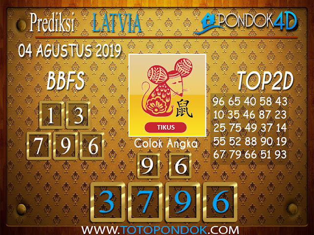 Prediksi Togel LATVIA POOLS PONDOK4D 04 AGUSTUS 2019