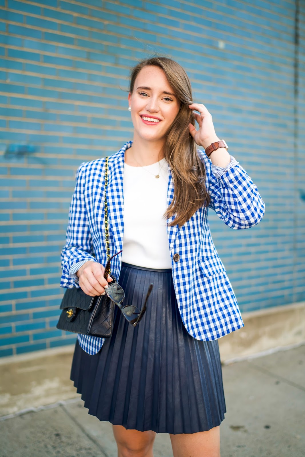 Wear to Work: Gingham Blazer | Connecticut Fashion and Lifestyle Blog ...