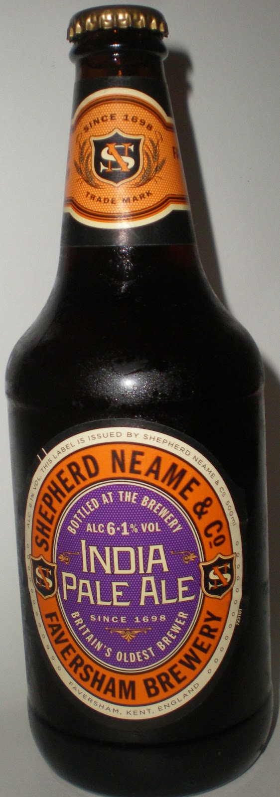 CERVESA EN CATALÀ Fitxes de degustació Shepherd's Neame INDIA PALE ALE