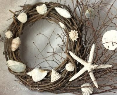 diy seashell wreath