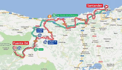 Mapa La Vuelta 2012 Etapa 17
