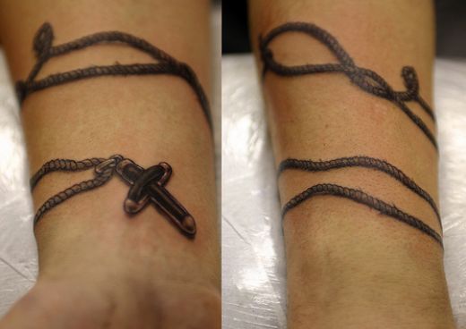 Small Cross Tattoo Wrist. cross tattoos for