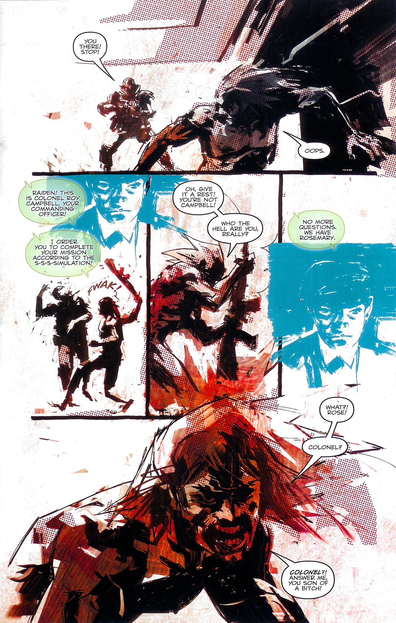 Read online Metal Gear Solid: Sons of Liberty comic -  Issue #9 - 19